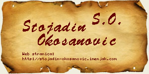 Stojadin Okošanović vizit kartica